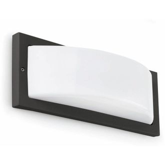 Faro Barcelona Mol-1 Lampada Da Parete Grigio Scuro 1 x E27 11W Marca Faro