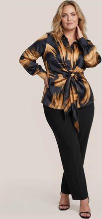 Mart Visser Harmony Print Blouse Zwart / Goud Maxi