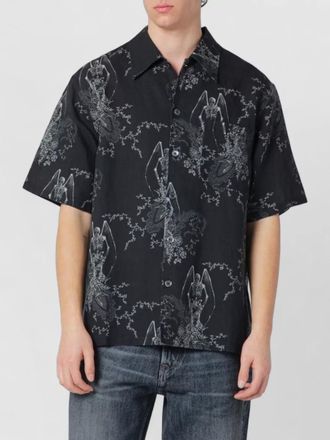 Our Legacy graphic print short sleeve casual shirt
