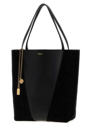 Chlo&eacute; Leather Tote Bag - Black