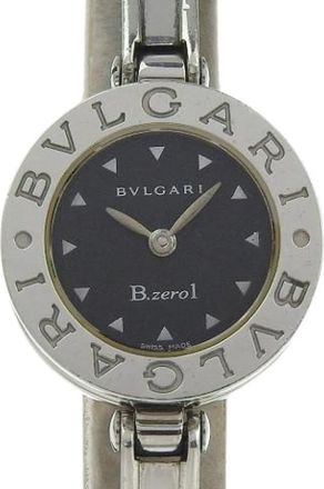 Bulgari Pre-owned Vintage Roestvrijstalen Horloge - Dames - Vintage Horloges - Zwart - ONE Size - Vintage