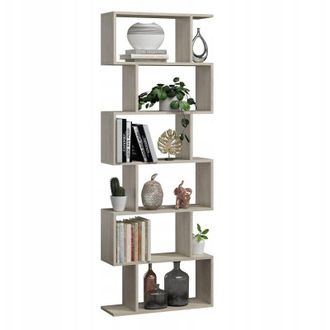 OEM Libreria Bask Max, Rovere Sonoma, In Piedi, Divisorio Per Soggiorno, Ufficio, Camera Da Letto Mk