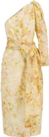 Zimmermann Abito Crush midi - Giallo