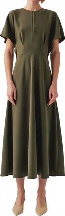 Exquise Elodie Dress In Khaki