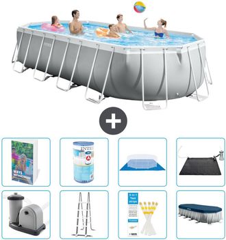 Intex Piscina Prism Frame Oval - 610x305x122 Cm - 9-piezas S619