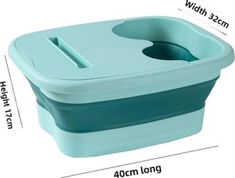 OEM [ba&ntilde;era De Pies Plegable De Silicona Gruesa] Ba&ntilde;era De Pies Plegable Con Tapa, Cubo Port&aacute;til Para Ba&ntilde;o De Pies Para Uso Dom&eacute;stico, Ba&ntilde;era De Masaje Pa