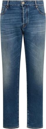 Moorer Straight Jeans - Heren - Regular Fit Jeans - Blauw - W29 - Katoen - Jeans