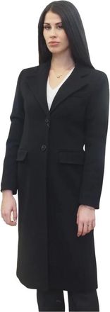 Marella Wollen jas - Dames - Mantel - Zwart - XS - Wol - Jassen