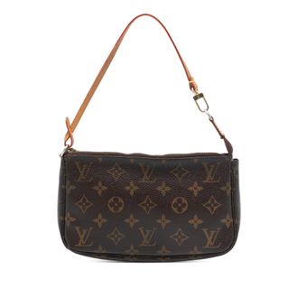 Louis Vuitton Pre-owned Womens Monogram Pochette Accessoires - Brown Textile - One Size