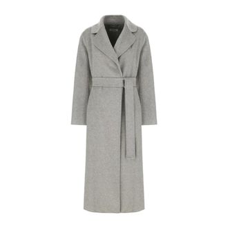 Max Mara Dames, Mantels, Grijs, Maat: S Wol