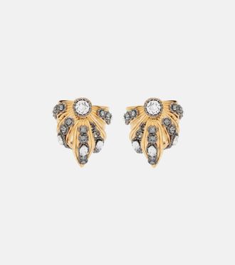Balenciaga Bloom embellished earrings