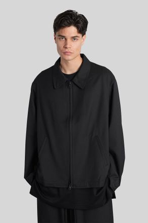 Yohji Yamamoto Casual Jacket In Black Polyester