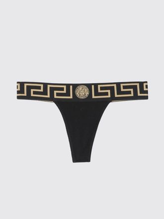 Versace Slip in cotone con Greca