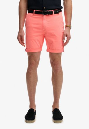 Superdry Chinoshorts SUPERDRY PREMIUM REGULAR CHINO SHORT, Damen, Gr. 28, N-Gr, torch flame orange, Web, Obermaterial: 98% Baumwolle, 2% Elasthan, unifarben, r