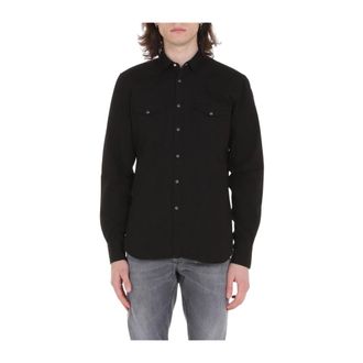 Xacus Casual overhemd - Heren - Casual Overhemden - Zwart - L - Katoen - Overhemden