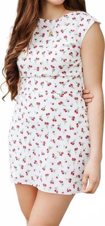 Le Lis Blanc Deux Sweetest Thing Print Mini Dress In Floral White