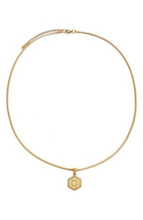 Petit Moments Initial Pendant Necklace in Gold-O at Nordstrom