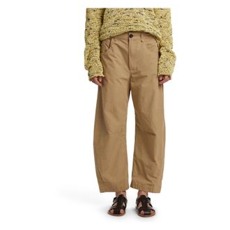 PDR Phisique Du Role Wide Trousers, female, Brown, Size: M Banana Pants in Rip Stop