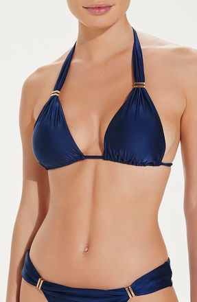 Vix Bia Tube Halter Bikini Top in Navy at Nordstrom, Size Xx-Large
