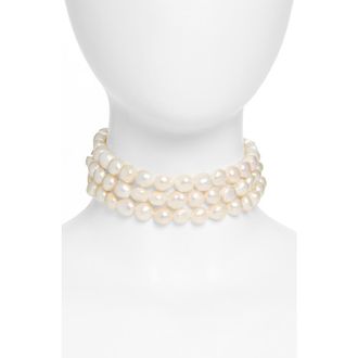 Cult Gaia Nora Freshwater Pearl Choker at Nordstrom