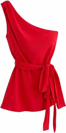 Nude Lucy Amaya Cupro Tie Top In Red