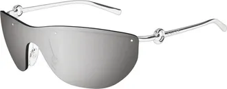 Gucci GG1700S002 Shield Rimless Sunglasses - Silver