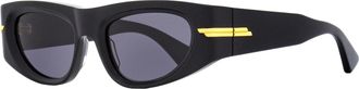 Bottega Veneta BV1144S Cat-Eye Sunglasses - Black