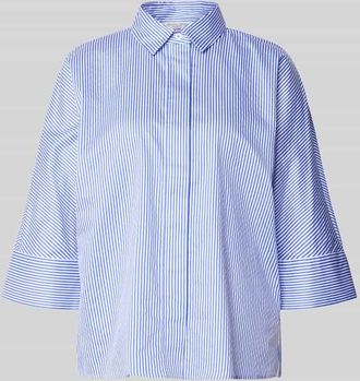 Christian Berg Regular Fit Hemdbluse mit durchg&auml;ngiger Knopfleiste in Bleu, Gr&ouml;&szlig;e 36