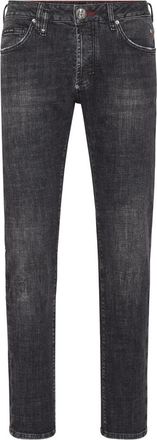 Philipp Plein Heren, Jeans, Grijs, Maat: W36 Denim