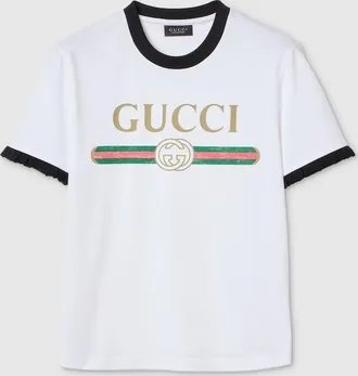Gucci Cotton Jersey T-shirt With Print, White, Ready-to-wear