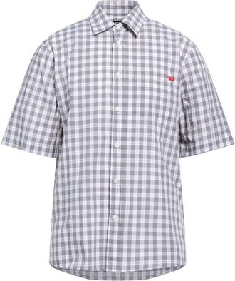 Diesel Geruit herenhemd met korte mouwen (Grijs)