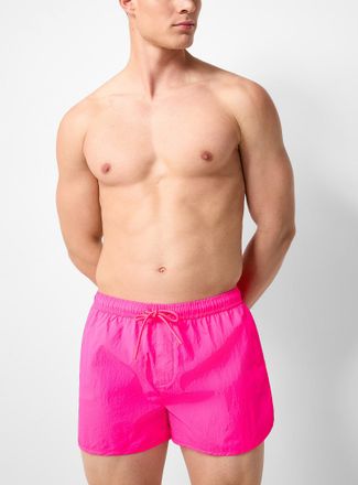 Simons Mens Crinkled-texture swim short