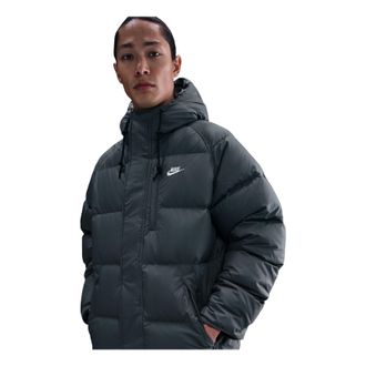 Nike Sportswear Club Loose-Fit Therma-FIT Hoodie Iron Grey White IB2974-068