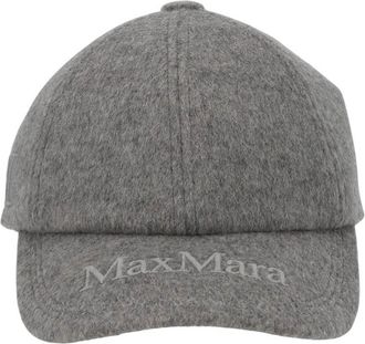 Max Mara Grey Logo Baseball Cap