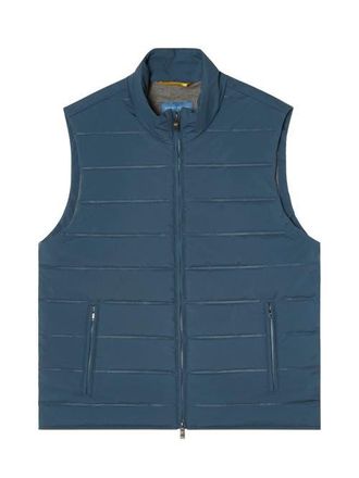 Robert Talbott Driver Quilted Vest in Dusty Blue at Nordstrom, Size Xx-Large