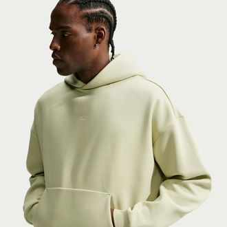 Nike Mens Standard Issue Therma-FIT Brushed Basketball Pullover Hoodie in Green | IM5918-371