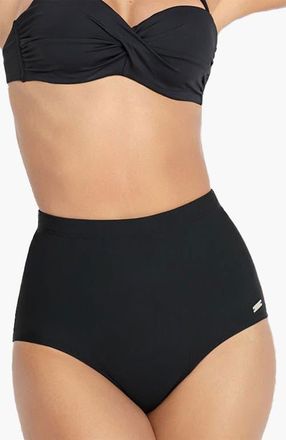 Lascana Womens Shaping High Waisted Bikini Bottom in Black at Nordstrom, Size 18