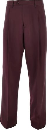 Mars&eacute;m Pantaloni pliss&eacute; - Rosso