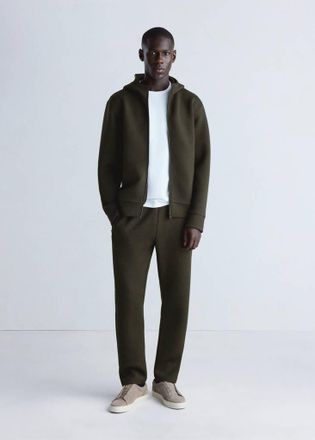 Mango Joggers effetto neoprene Thermolite kaki - Uomo - XXL - MANGO MAN