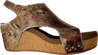 Corkys Footwear Womens Pasture Wedge Sandals In Bronze