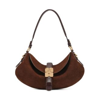 Ganni Shoulder Bags, female, Brown, Size: ONE SIZE B-Kat Pelinova Bag