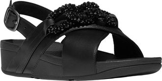 FitFlop Fitflop Lulu Beaded Chain Leather Back Strap Sandal