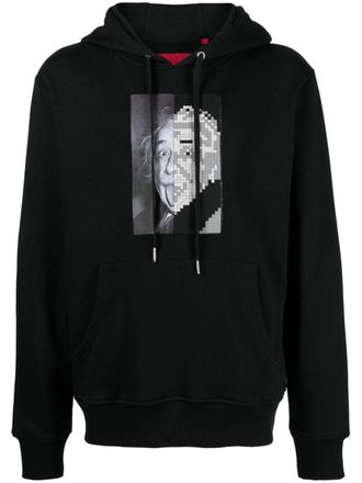 Mostly Heard Rarely Seen Silly Theory graphic-print cotton hoodie - Black