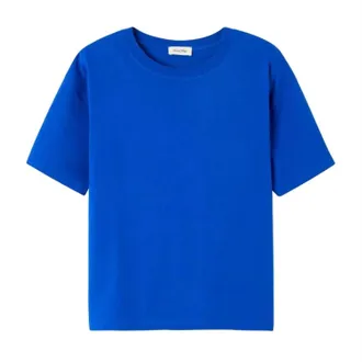American Vintage Womens Fizvalley T- Shirt In Vintage Royal Blue