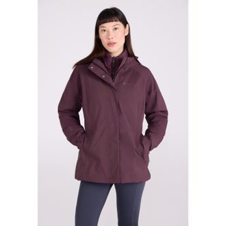 Mountain Warehouse Dames/Dames Alaskan 3 in 1 gewatteerd jack (Donkere Bourgogne)