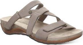 Bearpaw Acacia Faux Leather Slide Sandal in Stone at Nordstrom Rack, Size 10