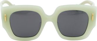Loewe Square Full Rim Sunglasses - Green