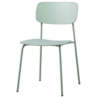 Vintahome Silla de bar apilable polipropileno verde