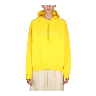 Sunnei Hoodies - Dames - Hoodies - Geel - S - Hoodies & sweatvesten