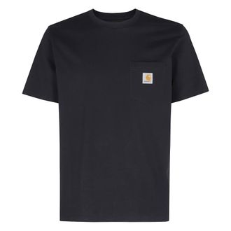 Carhartt Work in Progress Carhartt Wip, T-Shirts, male, Blue, Size: S Pocket T-Shirt